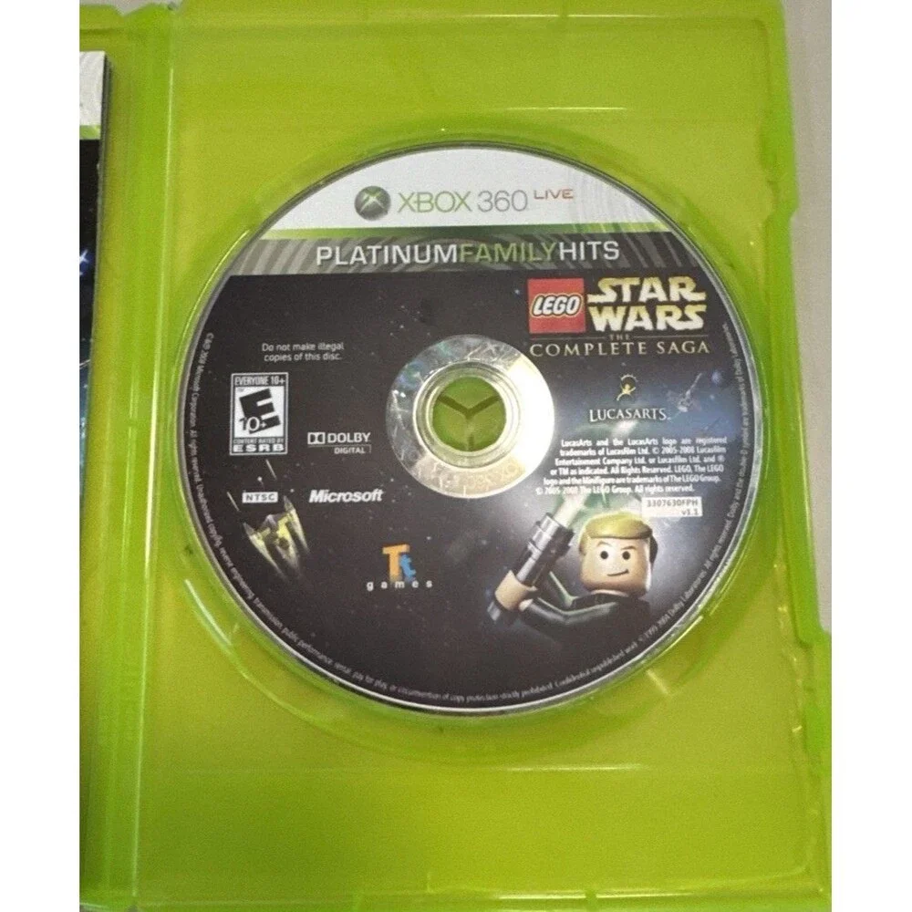 Lego Star Wars The Complete Saga Xbox 360 Platinum Family Hits tested